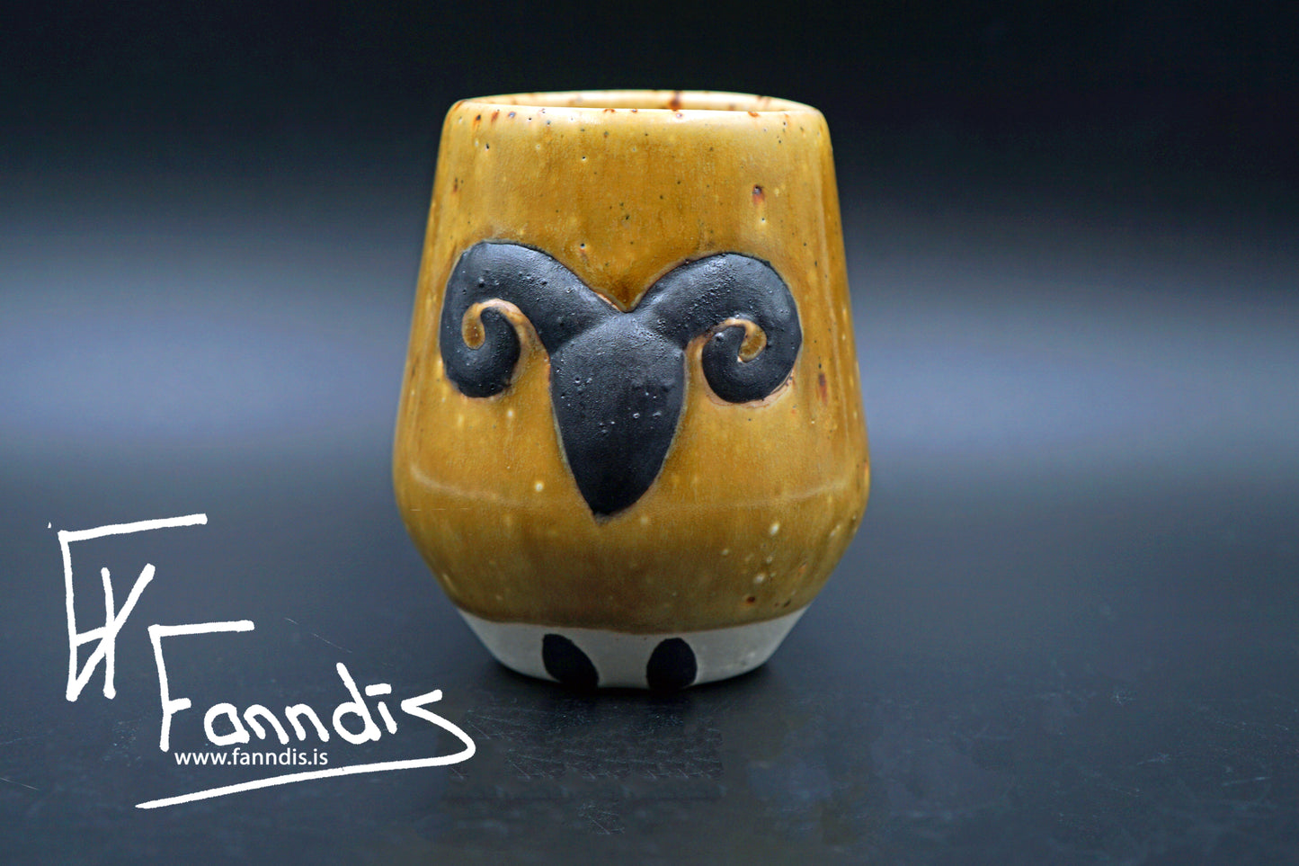 Sauðfjár bolli með hrauni /Sheep cup with lava (250 ml)