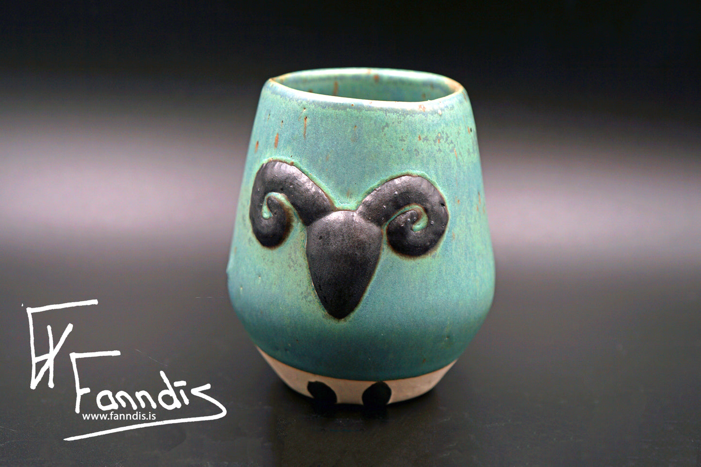 Sauðfjár bolli með hrauni /Sheep cup with lava (250 ml)