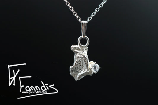 925 Silfur hálsmen með Zirkonia / 925 Silver necklace with Zirkonia