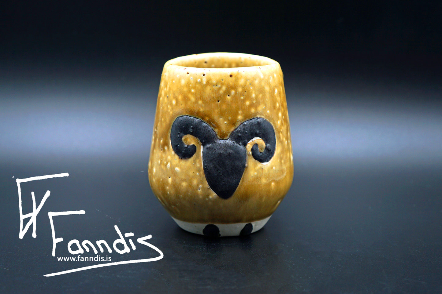 Sauðfjár bolli með hrauni /Sheep cup with lava (250 ml)