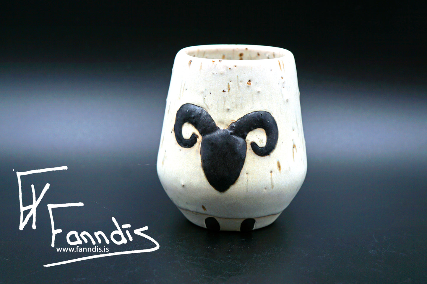 Sauðfjár bolli með hrauni /Sheep cup with lava (250 ml)