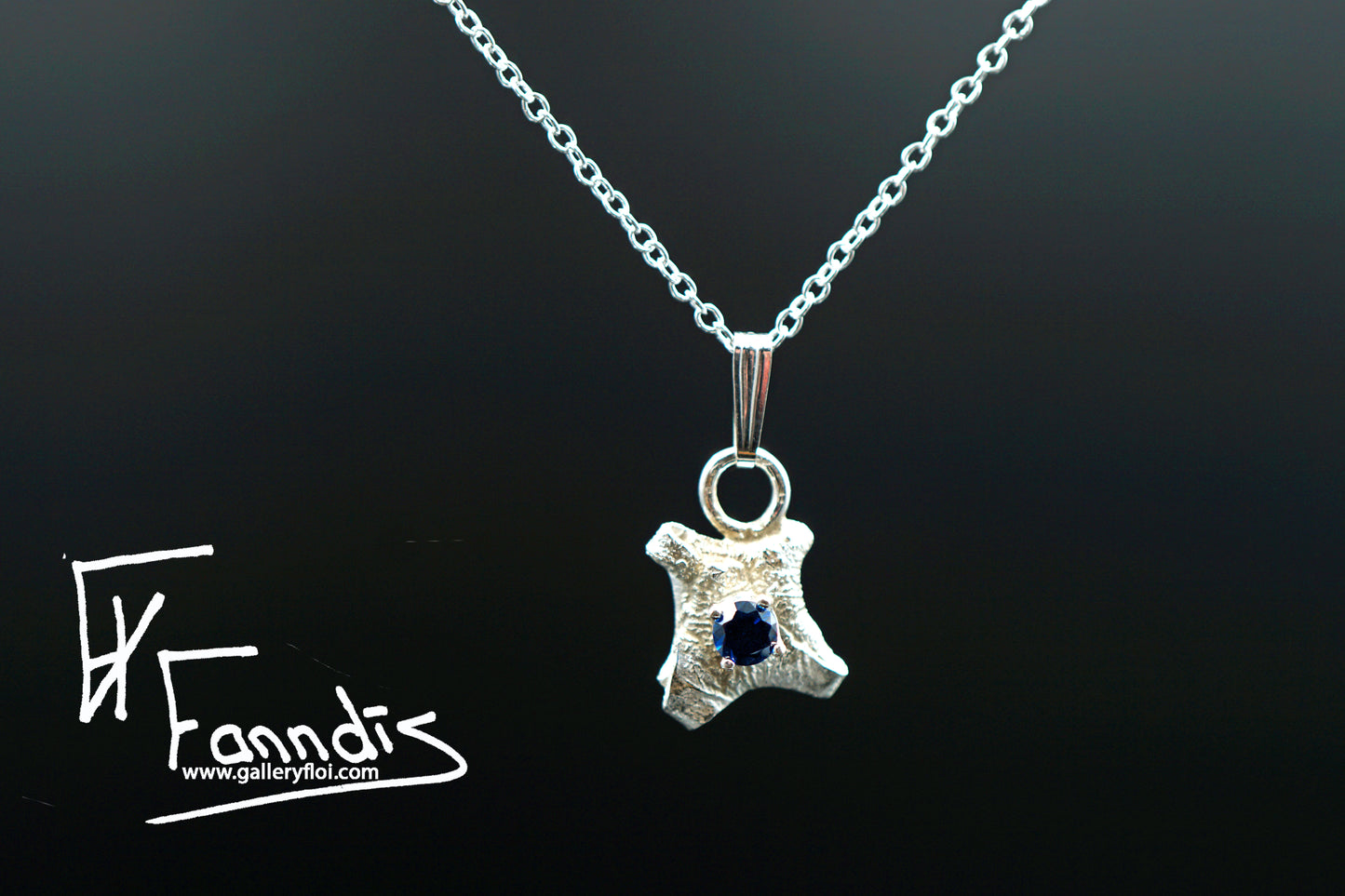 Sterling silver necklace with cubic Zirkonia