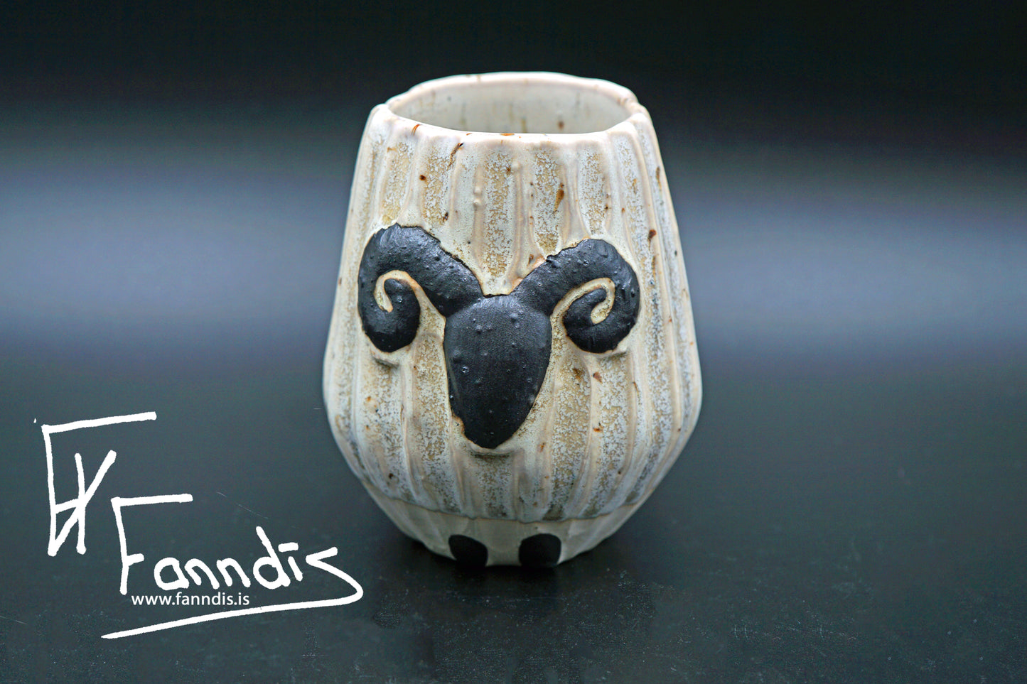 Sauðfjár bolli með hrauni /Sheep cup with lava (250 ml)