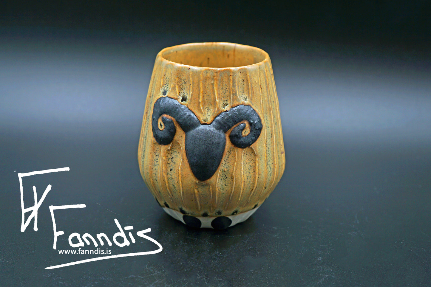 Sauðfjár bolli með hrauni /Sheep cup with lava (250 ml)