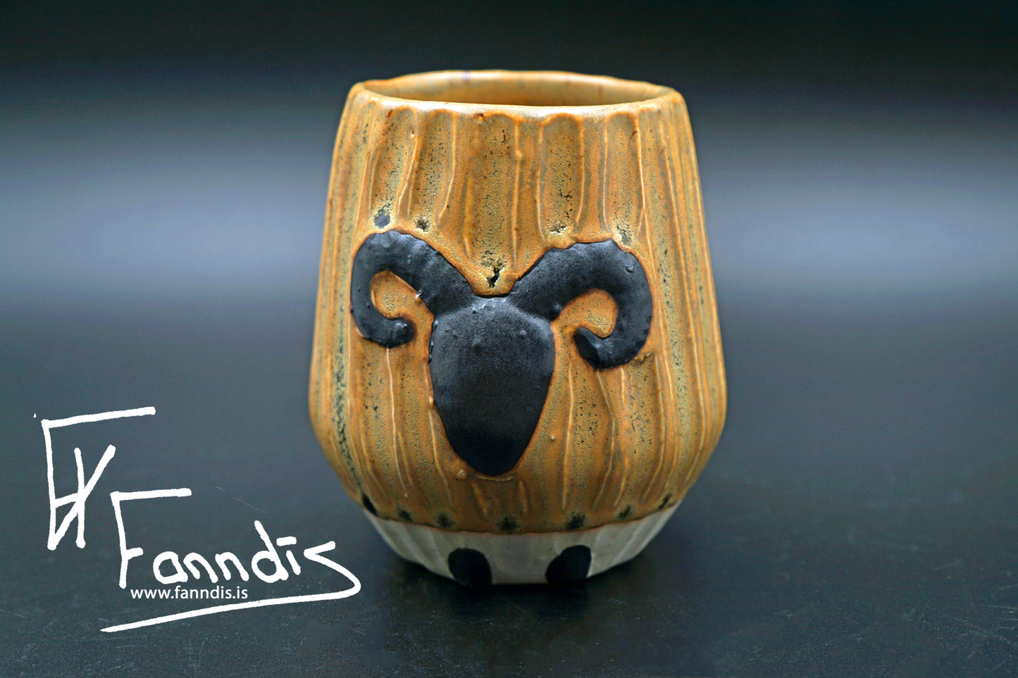 Sauðfjár bolli með hrauni /Sheep cup with lava (250 ml)