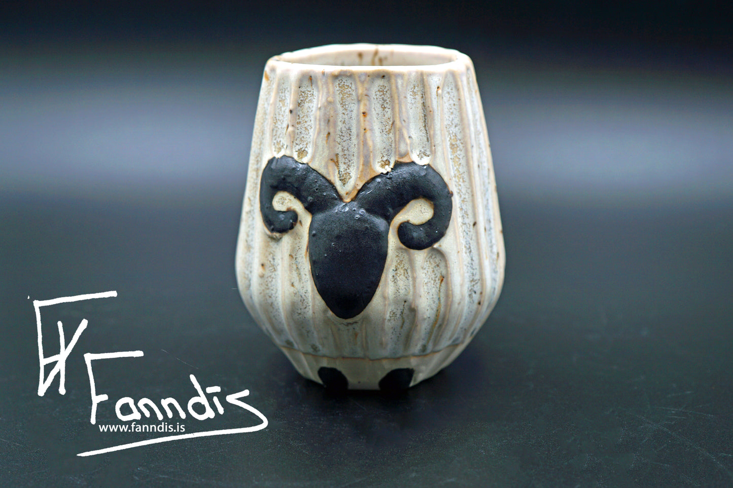 Sauðfjár bolli með hrauni /Sheep cup with lava (250 ml)