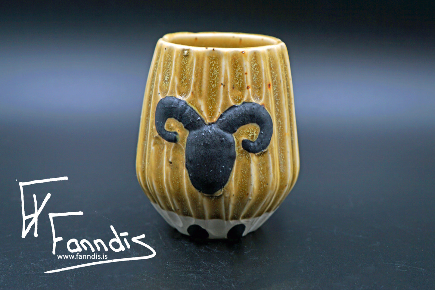 Sauðfjár bolli með hrauni /Sheep cup with lava (250 ml)
