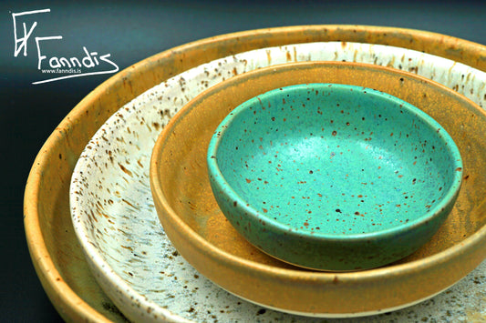 Eldföst skál með hrauni / Cooking bowl with lava (130-3,440 ml)
