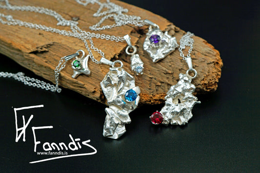925 Silfur hálsmen með zirkonia / 925 Silver necklace with Zirkonia