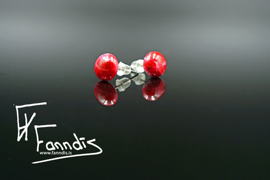 Gler pinna eyrnalokkar / Glass stud earrings
