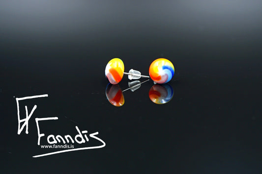 Gler pinna eyrnalokkar / Glass stud earrings