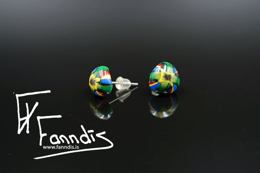 Gler pinna eyrnalokkar / Glass stud earrings