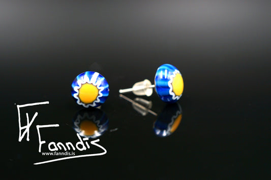 Gler pinna eyrnalokkar / Glass stud earrings
