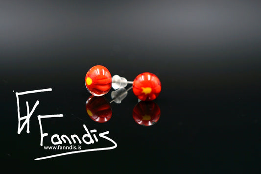Gler pinna eyrnalokkar / Glass stud earrings