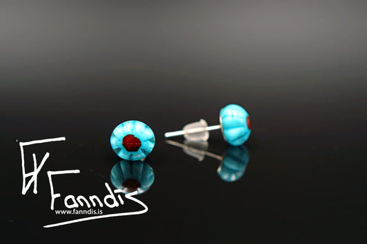 Gler pinna eyrnalokkar / Glass stud earrings