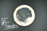 Gryfjubrennd skál með orðunum Styrkur / Pit fired bowl with the word Strength