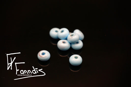 Glerperla Ljós himinblár / Glass bead Light sky blue