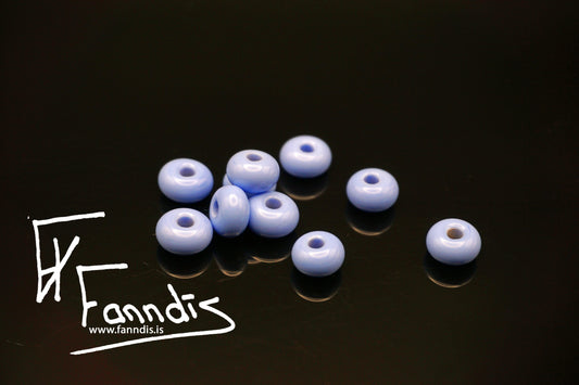 Glerperla Periwinkle Blár  / Glass bead Periwinkle Blue