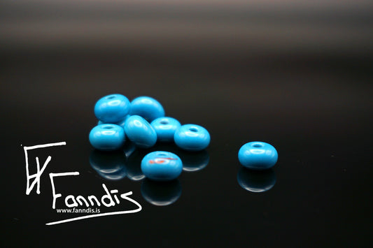 Glerperla Dökk himinnblár / Glass bead Dark Skye Blue