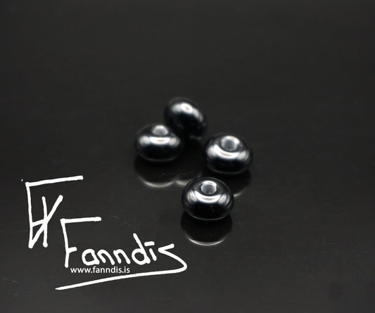 Glerperla Svart / Glass bead Black