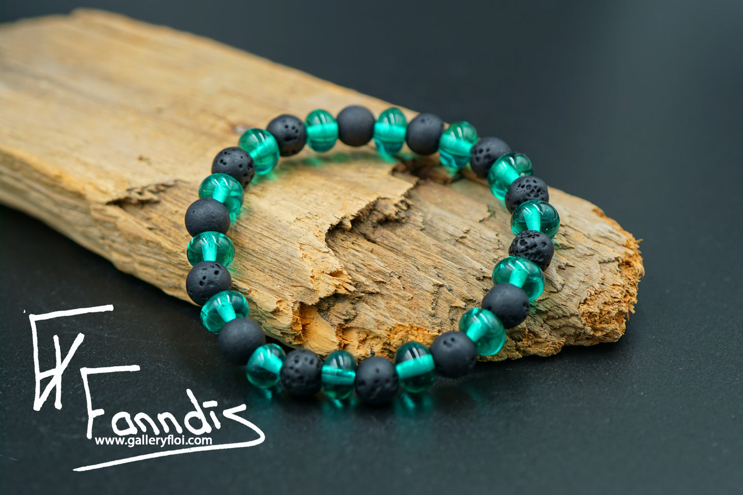 Armband Sægrænn / Bracelet Teal