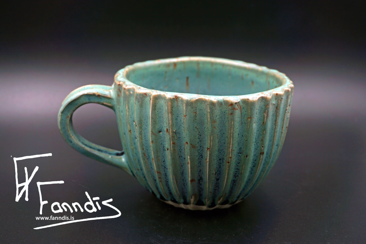 Flói bolli með sandi úr Hvítá / Flói cup with sand from glacier river Hvítá (400 ml)