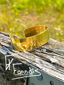 Styrkur messing armband / Strength brass bracelet