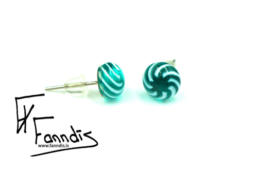Gler pinna eyrnalokkar / Glass stud earrings
