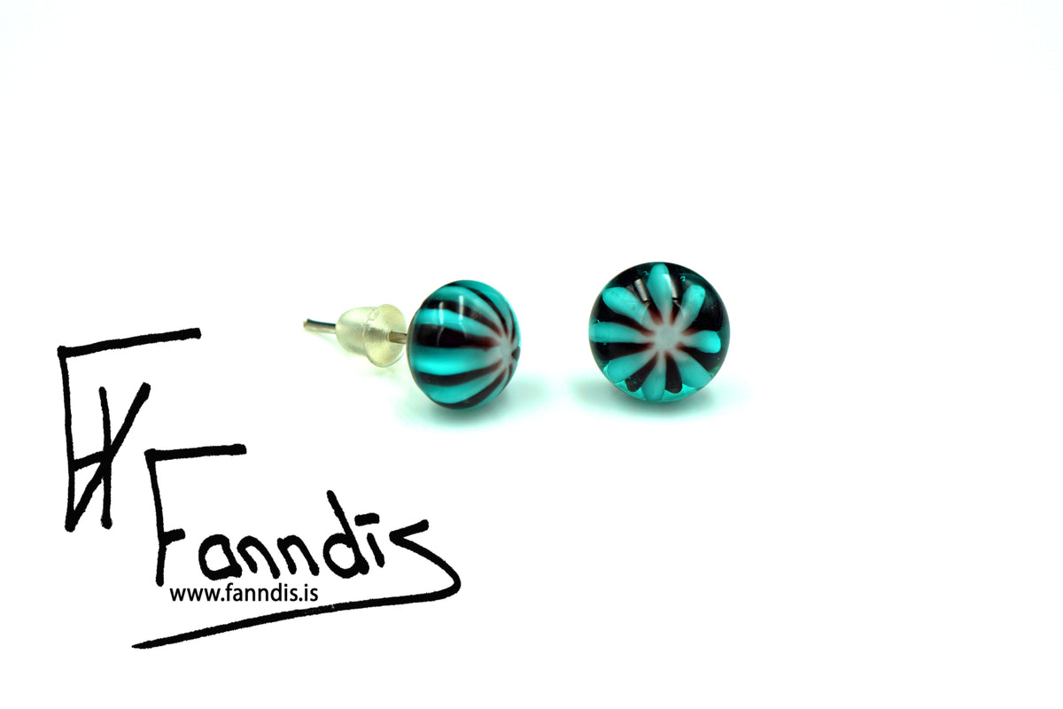 Gler pinna eyrnalokkar / Glass stud earrings