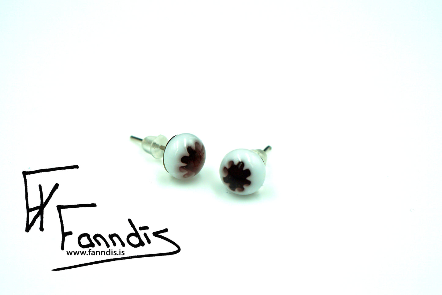 Gler pinna eyrnalokkar / Glass stud earrings