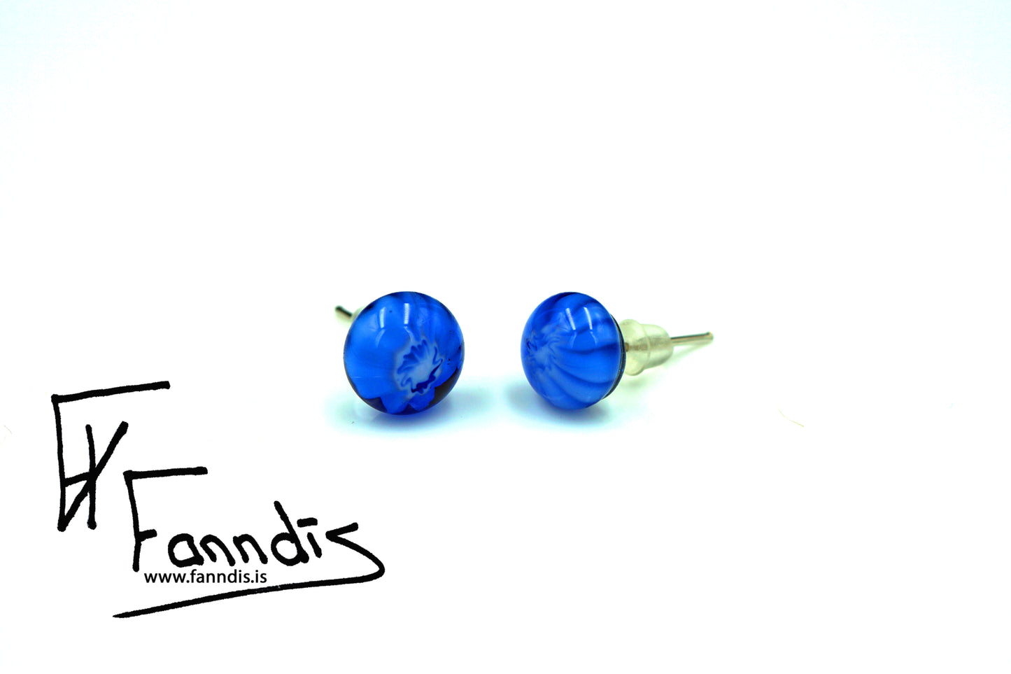 Gler pinna eyrnalokkar / Glass stud earrings