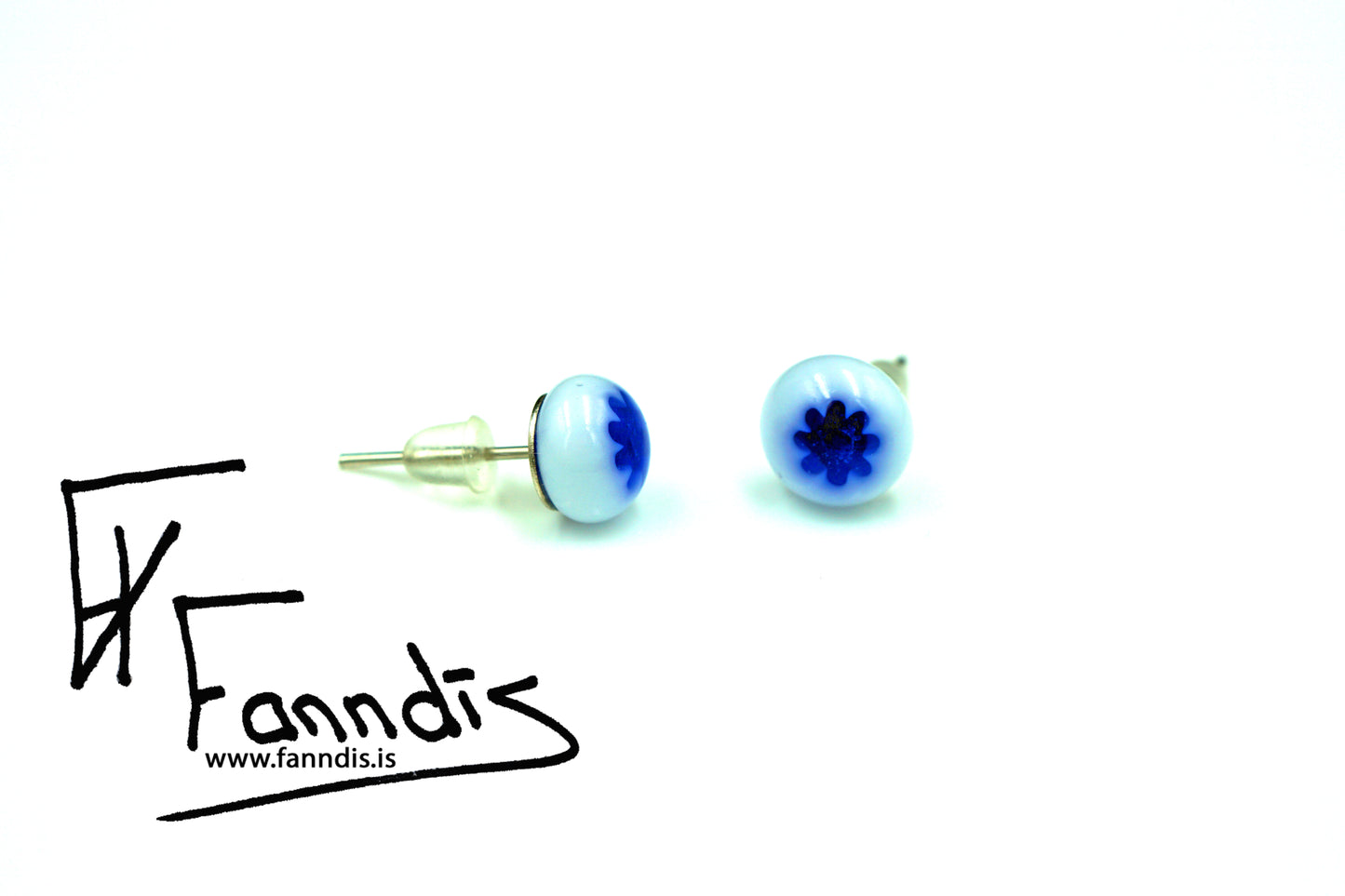 Gler pinna eyrnalokkar / Glass stud earrings