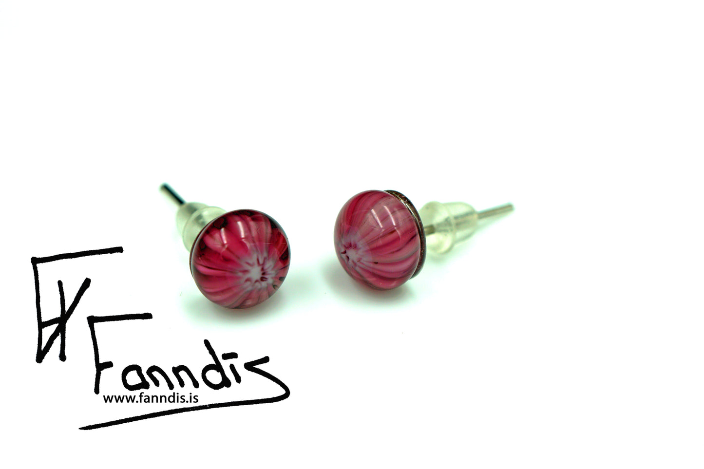 Gler pinna eyrnalokkar / Glass stud earrings