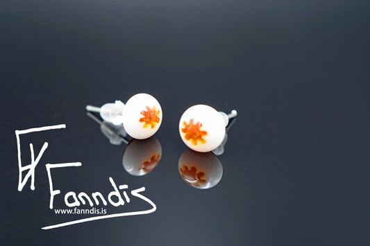 Gler pinna eyrnalokkar / Glass stud earrings