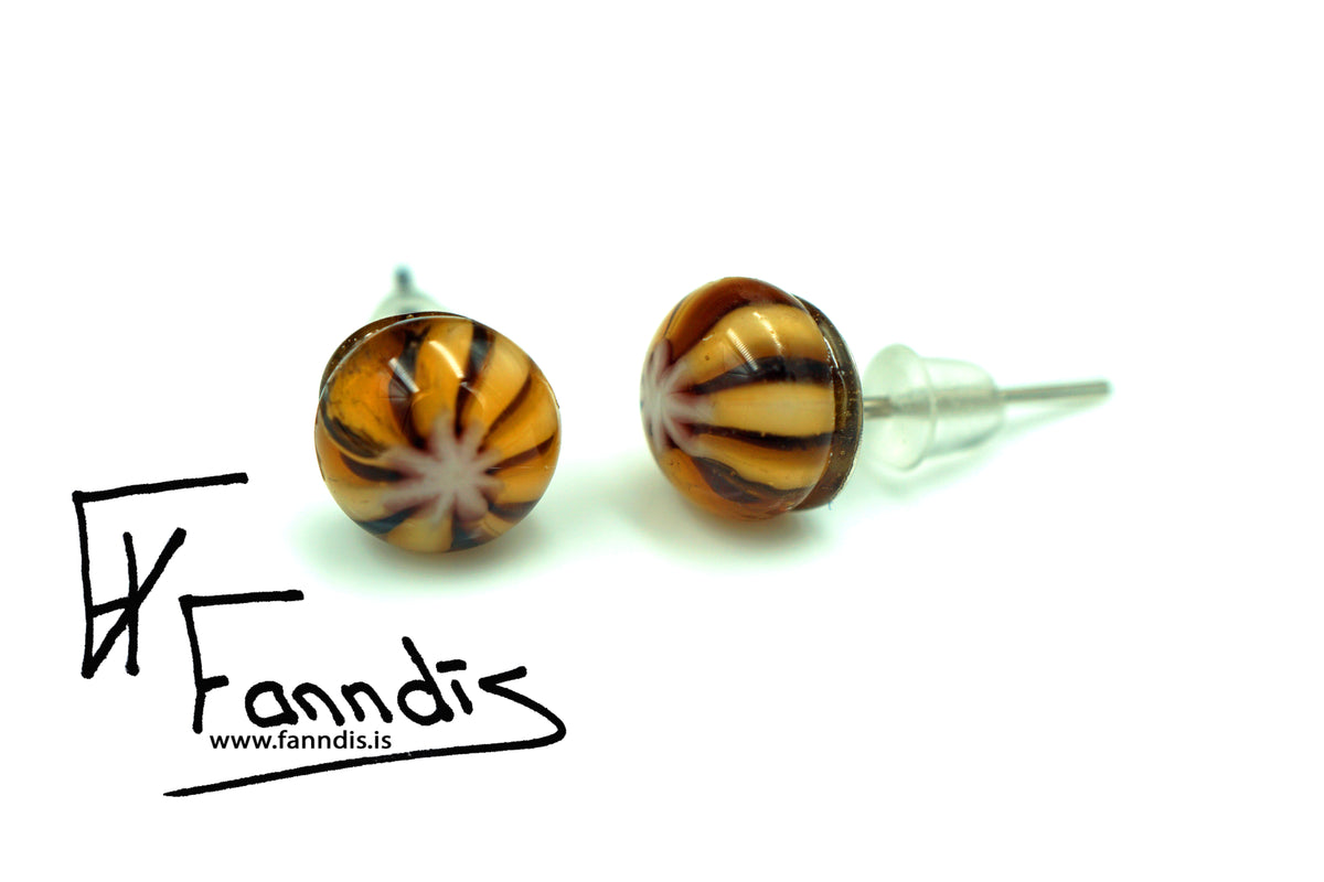 Gler pinna eyrnalokkar / Glass stud earrings