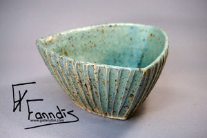Flói skál með sandi úr Hvítá Miðstærð / Flói bowl with sand from glacier river Hvítá Medium (590 ml)