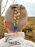 Víkinga glerperlu hárskraut Gras grænt / Viking glass bead hair accessories Grass green