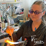 Víkinga glerperlur (söguleg eftirmynd) / Viking glass bead (historical replica)